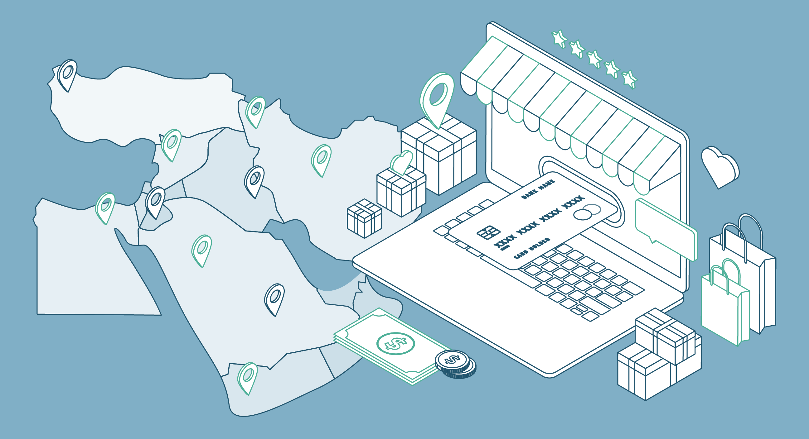 The Middle East: Be part of the growing e-commerce industry 